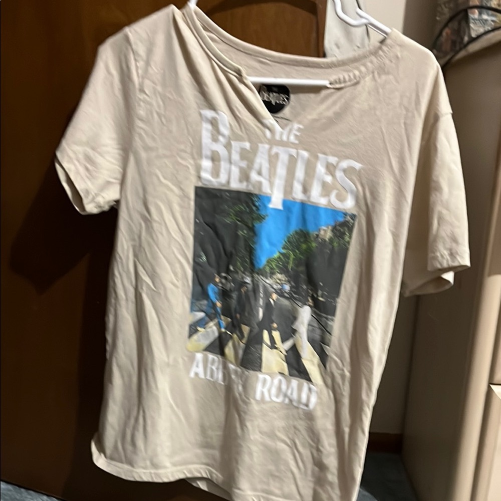 Beige The Beatles Abbey Road T-Shirt